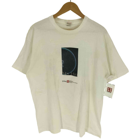 90S USA製 FRUIT OF THE LOOM ボディ Disease ディジーズ 背面 企業 プリント クルーネック S/S Tシャツ シングルステッチ メンズ import:XL