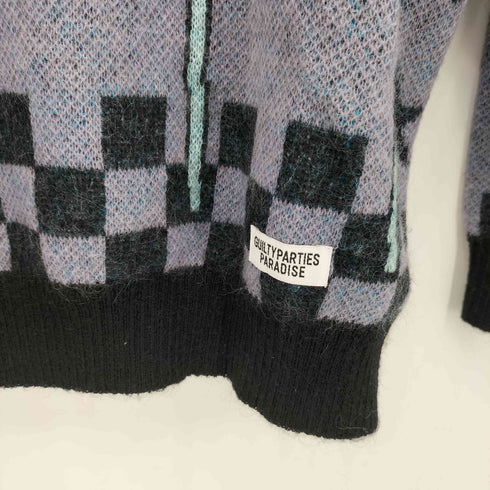 ワコマリア WACKO MARIA × 世界平和プロジェクト MOHAIR BLEND CREW NECK SWEATER TYPE-3 モヘアブレンド クルーネック ニット セーター メンズ M