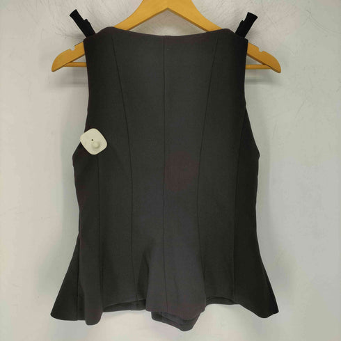 ザラ ZARA ぺプラムリボントップス レディース import:M