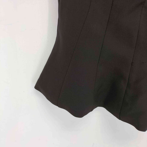 ザラ ZARA ぺプラムリボントップス レディース import:M