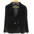 ザラ ZARA ダブルブレストベロアテーラードジャケット レディース import:M