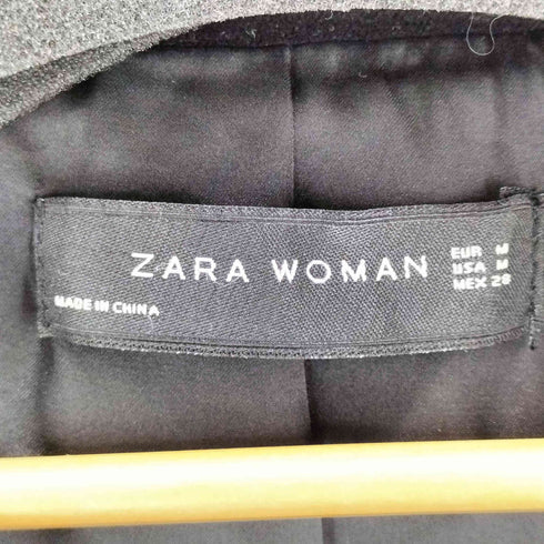 ザラ ZARA ダブルブレストベロアテーラードジャケット レディース import:M