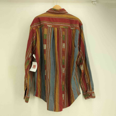 ザテリトリーアヘッド THE TERRITORY AHEAD 00S コットン ネイティブ柄 L/S シャツ メンズ import:L