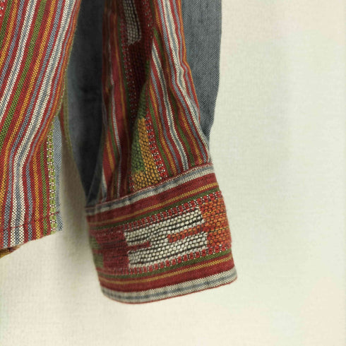 ザテリトリーアヘッド THE TERRITORY AHEAD 00S コットン ネイティブ柄 L/S シャツ メンズ import:L
