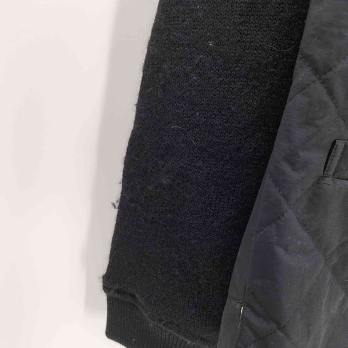 ORGLORY オアグローリー 異素材 ドッキング 袖ニット 切替え デタッチャブル キルティング ベスト コンビ ジャケット シンチバック メンズ 38
