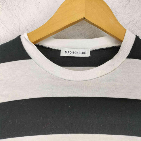 マディソンブルー MADISONBLUE CREW NECK L/S PO WIDE BORDER レディース import:XS