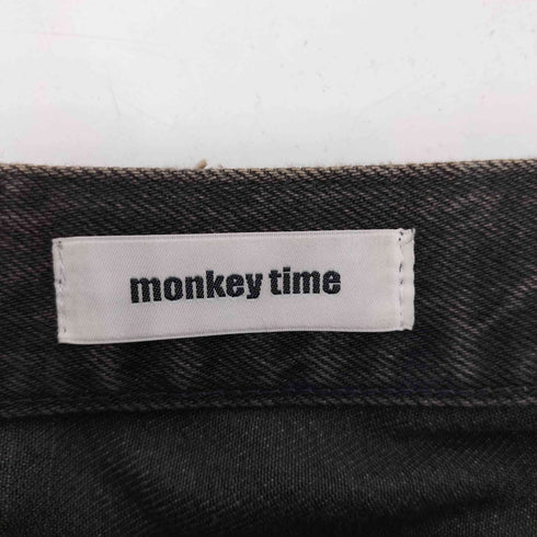 モンキータイム MONKEY TIME 24AW 13oz ビンテージ加工 オーバーダイ バギージーンズ メンズ JPN:S