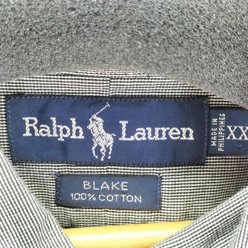 ポロバイラルフローレン Polo by RALPH LAUREN BLAKE スモールポニー刺繍L/Sシャツ メンズ XXL