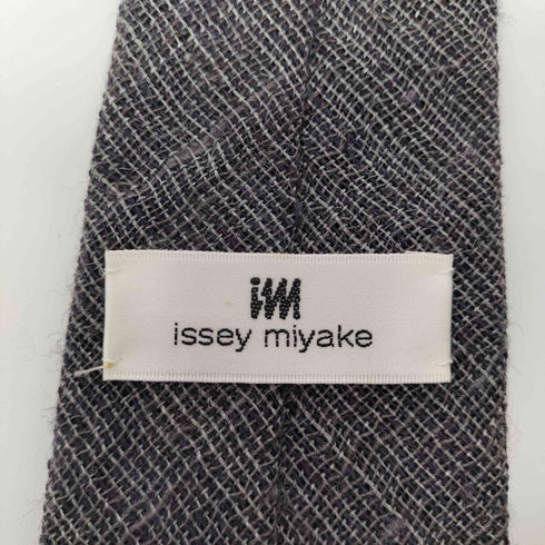 イッセイミヤケ ISSEY MIYAKE 日本製 シルク混ネクタイ メンズ