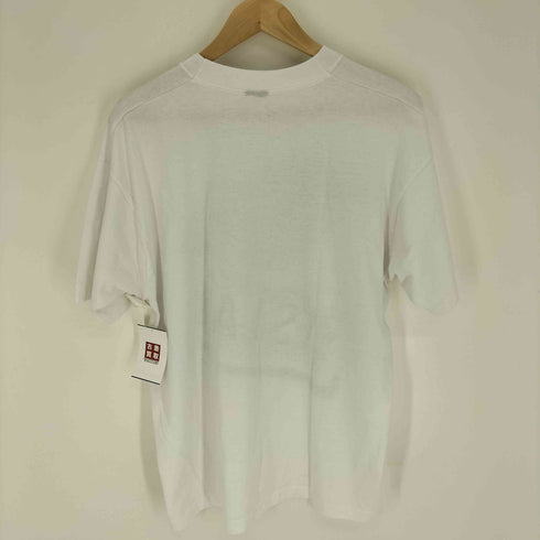 90S YES I AM マップ プリント クルーネック Tシャツ シングルステッチ メンズ