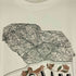90S YES I AM マップ プリント クルーネック Tシャツ シングルステッチ メンズ