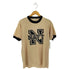70-80s NAVY フロントプリント リンガーTシャツ カットソー メンズ