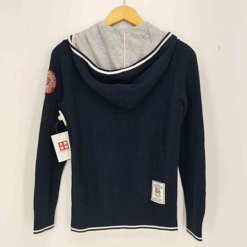 トミーヒルフィガー TOMMY HILFIGER ワッペン ジップアップ ニットフーディー レディース import:S