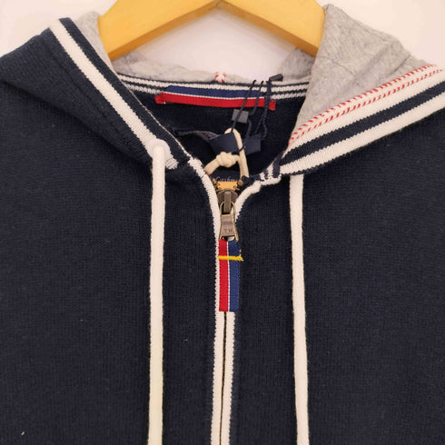 トミーヒルフィガー TOMMY HILFIGER ワッペン ジップアップ ニットフーディー レディース import:S