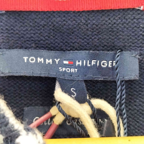 トミーヒルフィガー TOMMY HILFIGER ワッペン ジップアップ ニットフーディー レディース import:S