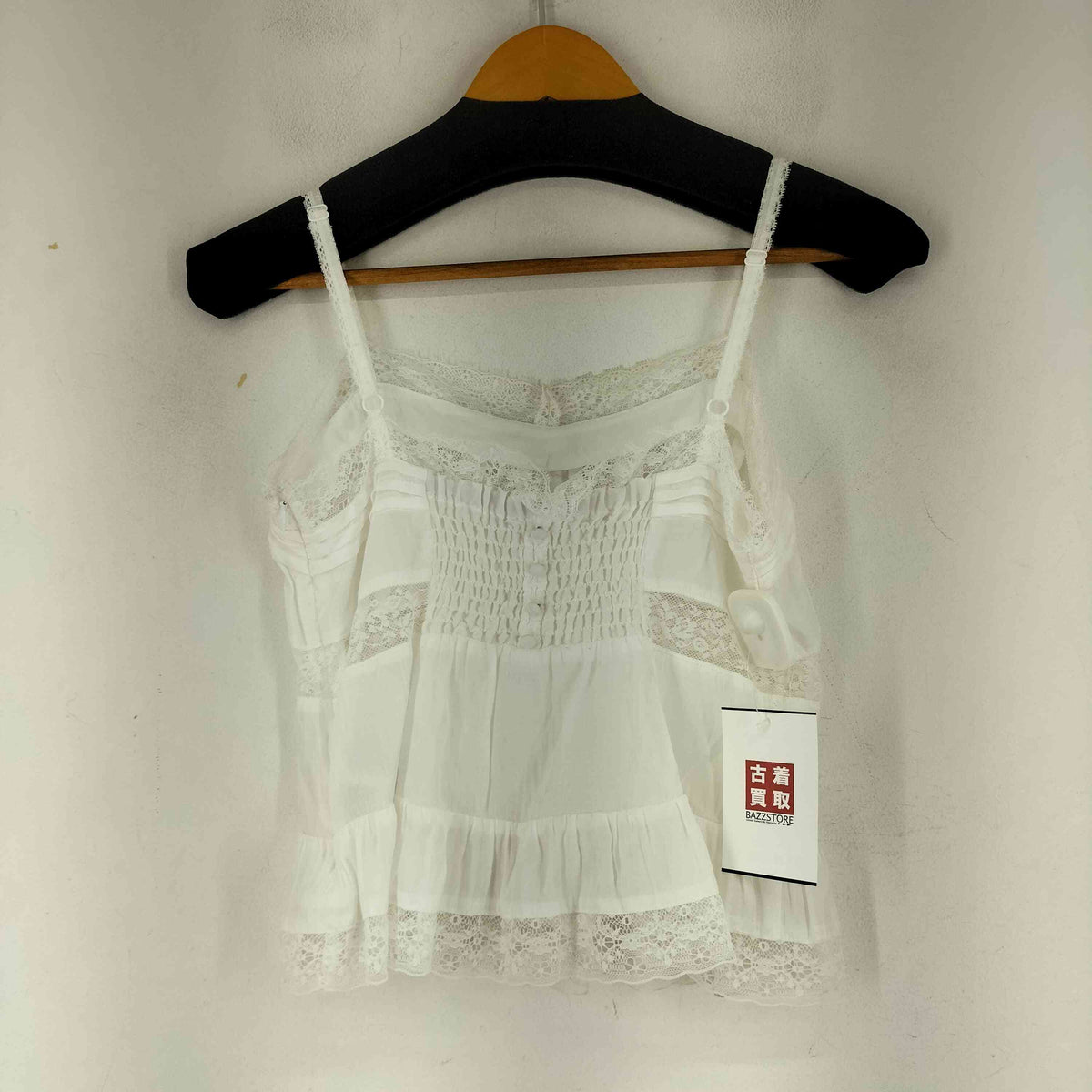 FRAY I.D　デザインレースキャミソール　フレイアイディー レーストリムサテンスリップキャミソール(ブラウス)｜トップス｜FRAY