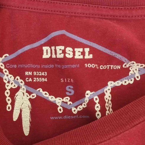 ディーゼル DIESEL プリントクルーネックTシャツ メンズ S