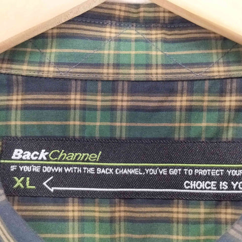 バックチャンネル Back Channel チェック ボタンダウンシャツ メンズ JPN:XL