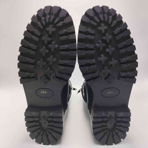 トリココムデギャルソン tricot COMME des GARCONS レザー ベルテッド エンジニア ブーツ レディース JPN:23.5