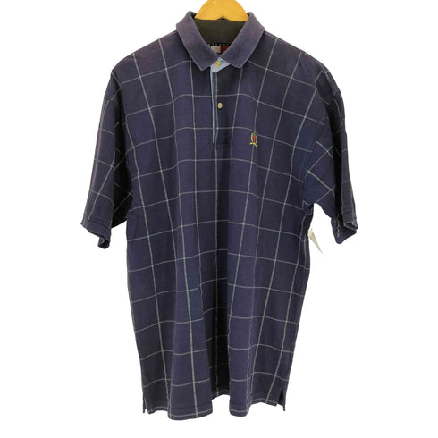 トミーヒルフィガー TOMMY HILFIGER ウインドウペン S/S ポロシャツ メンズ JPN:L