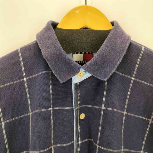 トミーヒルフィガー TOMMY HILFIGER ウインドウペン S/S ポロシャツ メンズ JPN:L