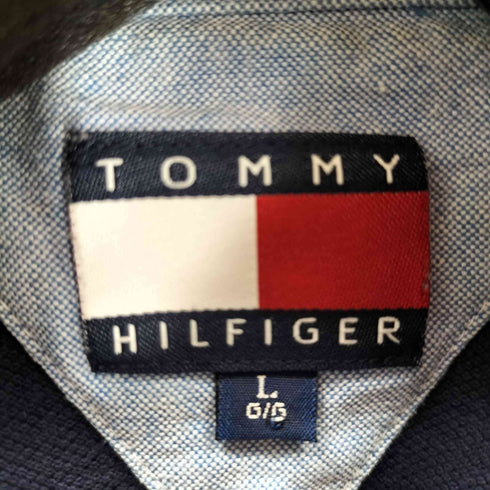 トミーヒルフィガー TOMMY HILFIGER ウインドウペン S/S ポロシャツ メンズ JPN:L