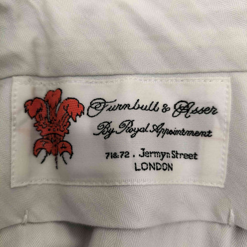 ターンブルアンドアッサー Turnbull & Asser センタープリーツウールスラックス メンズ JPN:71-76