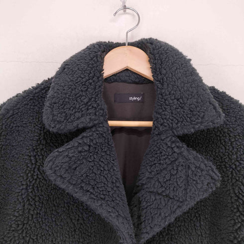 スタイリング styling ボアロングコート レディース 0