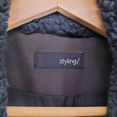 スタイリング styling ボアロングコート レディース 0