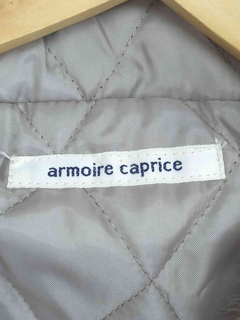 armoire caprice キルティングライナー付き ファー付きフードコート レディース 38