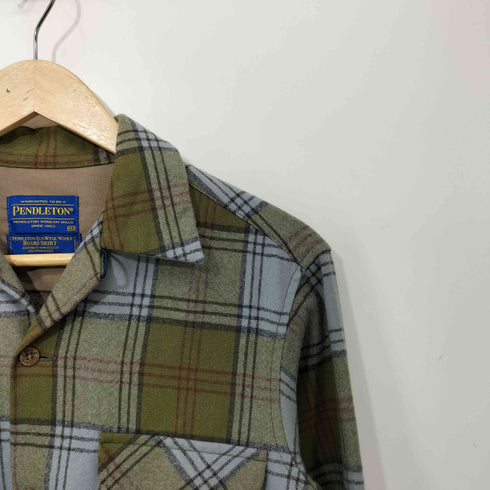 ペンドルトン PENDLETON チェック柄 オープンカラー L/S ネルシャツ メンズ XXS