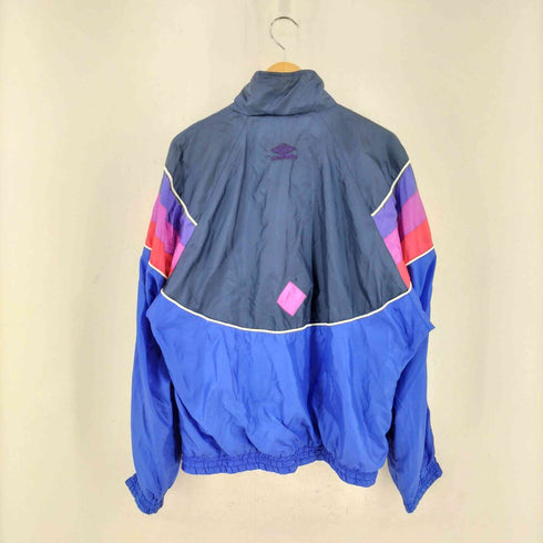 アンブロ UMBRO 90s ロゴ刺繍 ジップアップジャケット メンズ import:L