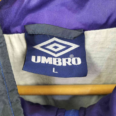 アンブロ UMBRO 90s ロゴ刺繍 ジップアップジャケット メンズ import:L