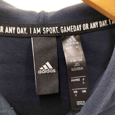 アディダス adidas Sports Knit Jacket フロントロゴ ジップパーカー メンズ import:S