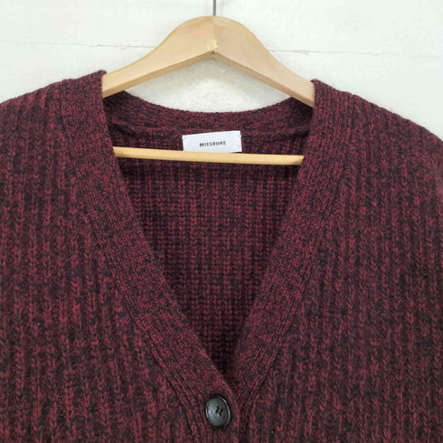ミースロエ MIESROHE 24AW sustainableフォルム畦ニットカーディガン レディース ONE SIZE