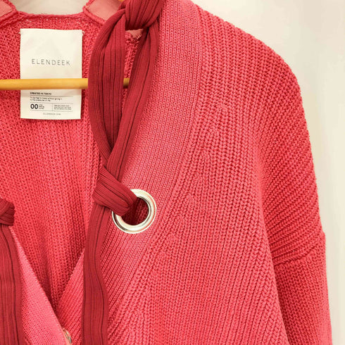 エレンディーク ELENDEEK SHOULDER TAPE KNIT CARDIGAN ショルダーテープニットカーディガン レディース FREE