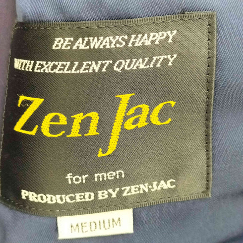 Zen Jac ウール混 ダブルブレスト テーラードジャケット 2タックスラックス セットアップ メンズ MRDIUM