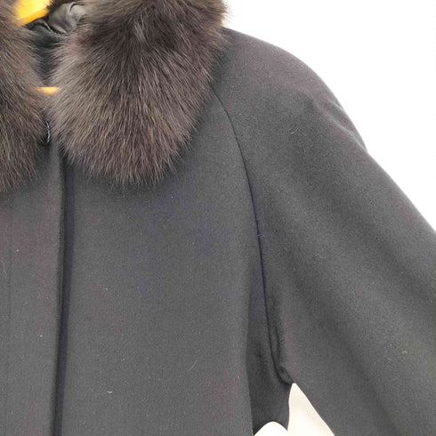 ベルタボーノ BELTA BUONO カシミヤ100 ファー ロングコート レディース JPN:7号