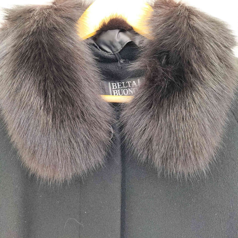 ベルタボーノ BELTA BUONO カシミヤ100 ファー ロングコート レディース JPN:7号