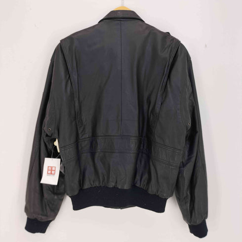 GENUIN LEATHER A-2型 裏地チェック カウレザージャケット メンズ import:M