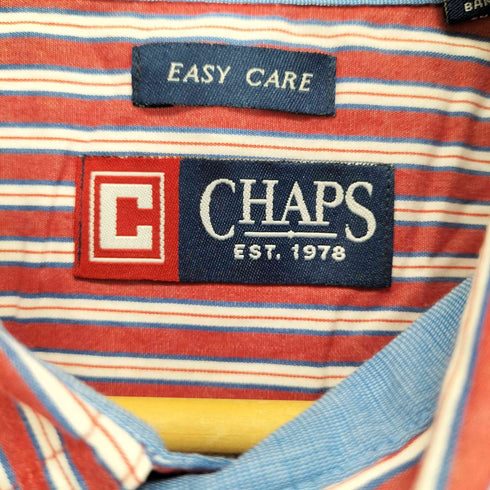 チャップスラルフローレン CHAPS RALPH LAUREN EASY CARE ストライプBDシャツ メンズ XL