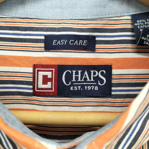 チャップスラルフローレン CHAPS RALPH LAUREN EASY CARE ストライプBDシャツ メンズ XL