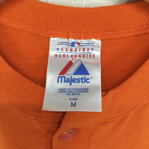 マジェスティック MAJESTIC ナンバリングヘンリーネックTシャツ メンズ M