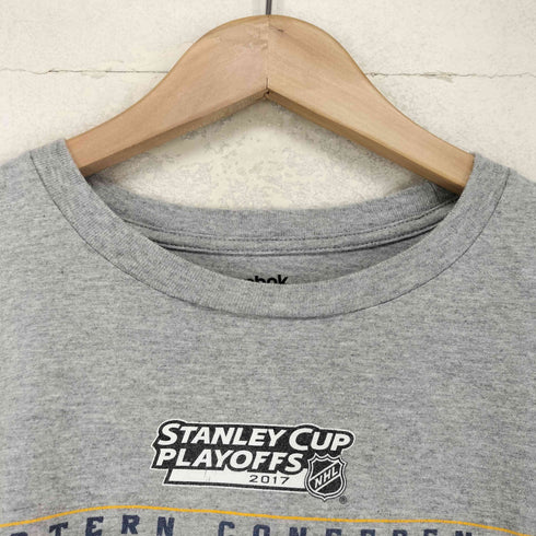 リーボック Reebok 2017 CHAMPIONS フロントプリントクルーネックTシャツ メンズ M