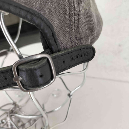 シュプリーム Supreme denim leather visor camp cap メンズ