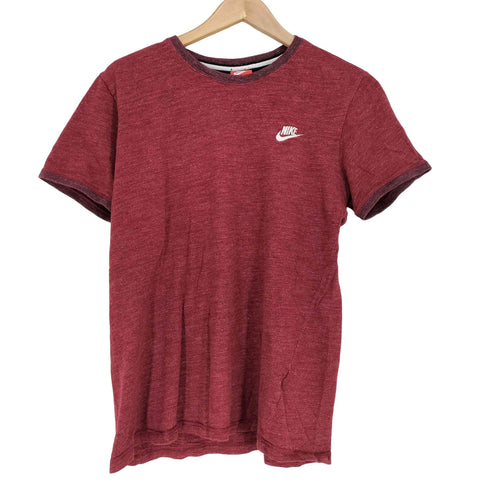 ナイキ NIKE ロゴ刺繍リンガーTシャツ メンズ M