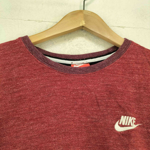 ナイキ NIKE ロゴ刺繍リンガーTシャツ メンズ M