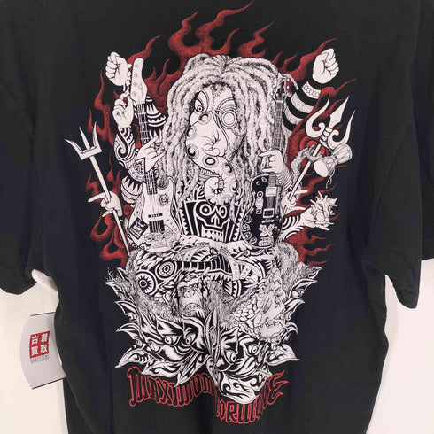 United Athele ボディ メタル ロックバンド KING OF COTTELLER プリント S/S Tシャツ バンT バンドTシャツ メンズ L