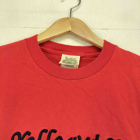 USA製 フロント刺繍クルーネックTシャツ メンズ L