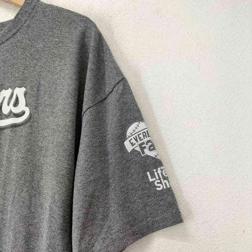 フロントチームロゴプリントクルーネックTシャツ メンズ 2XL